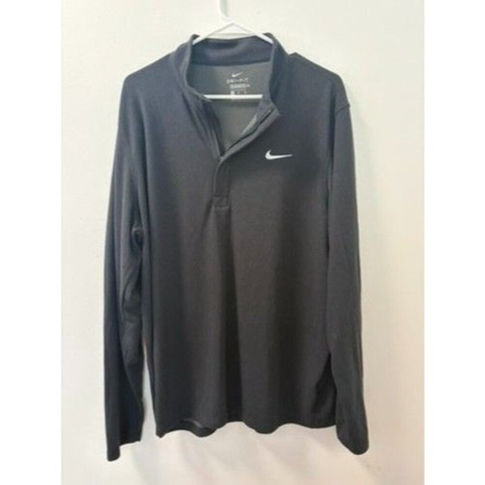 Nike Dri-FIT Standard Fit Men's Pullover XL Black Moisture-wicking Fabric